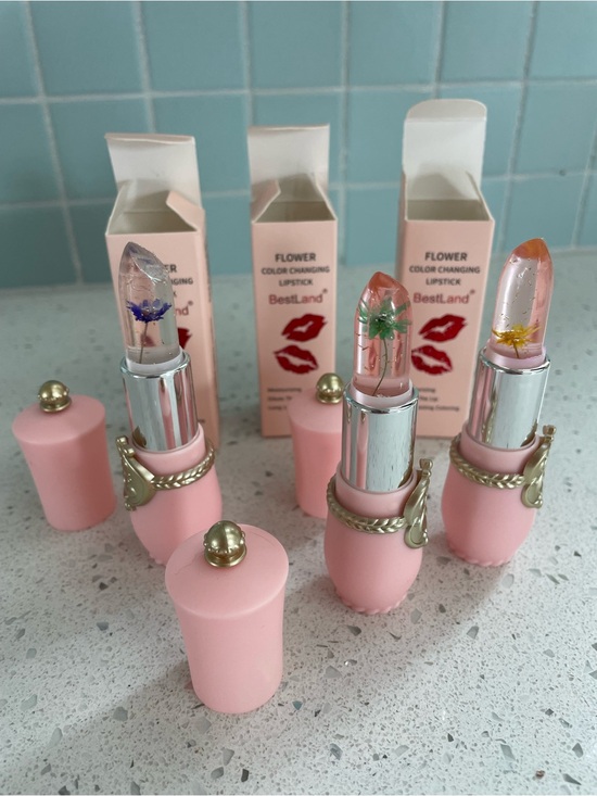 Other - Flower Jelly Lipstick Set Temperature Change Moisturizer